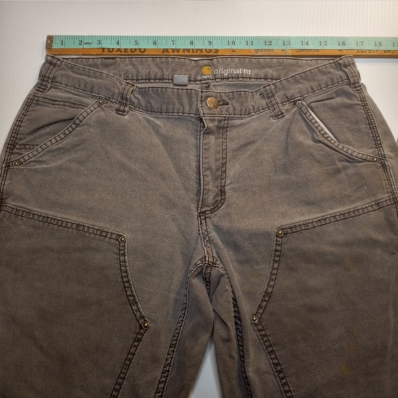 Carhartt Double Knee Original Fit Jeans Short Sz 14 - Picture 8 of 13